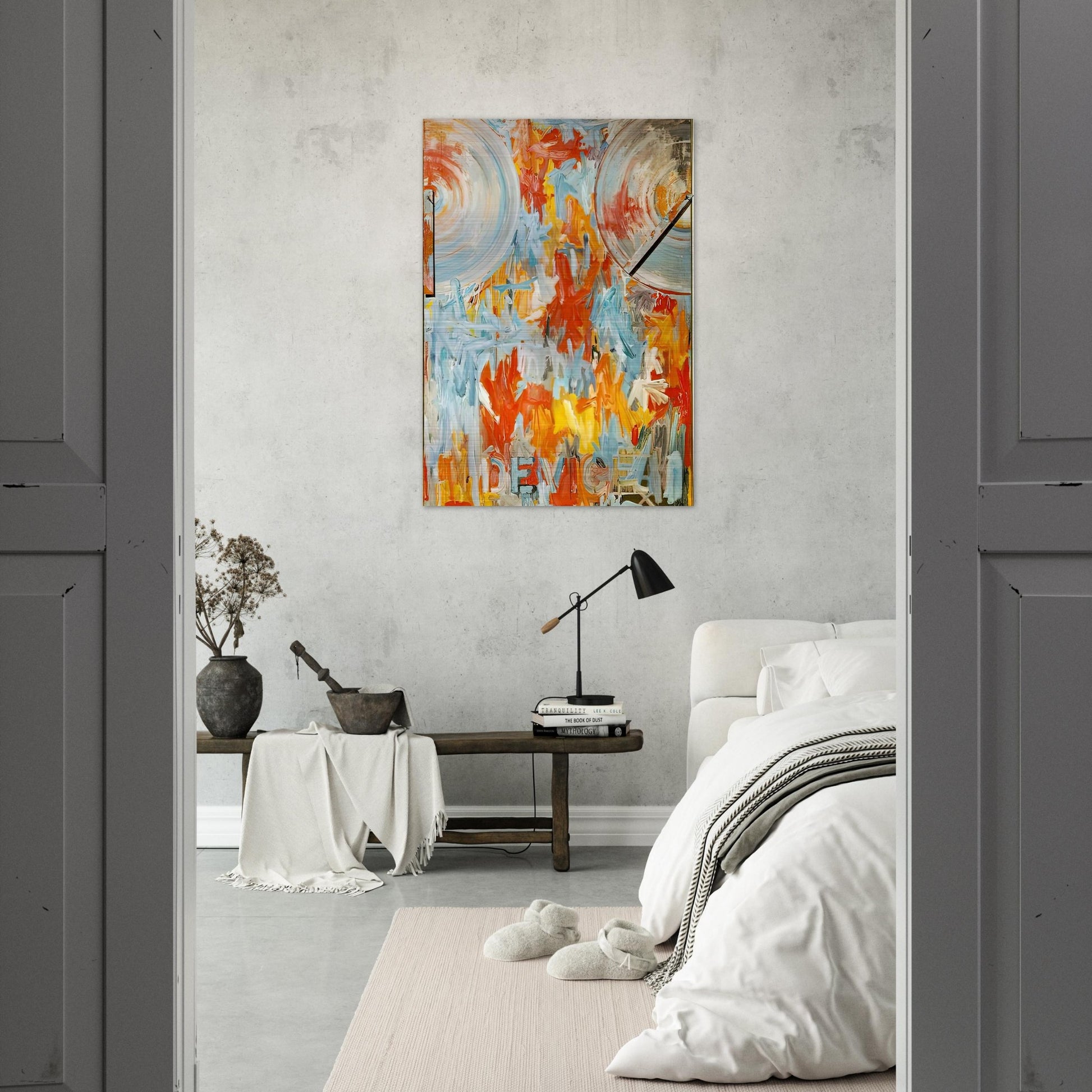 DEVICE - Jasper Johns Brushed Aluminum Print - 70x100 cm / 28x40 inches | Jasper Johns Aluminum Print | Jasper Johns Prints