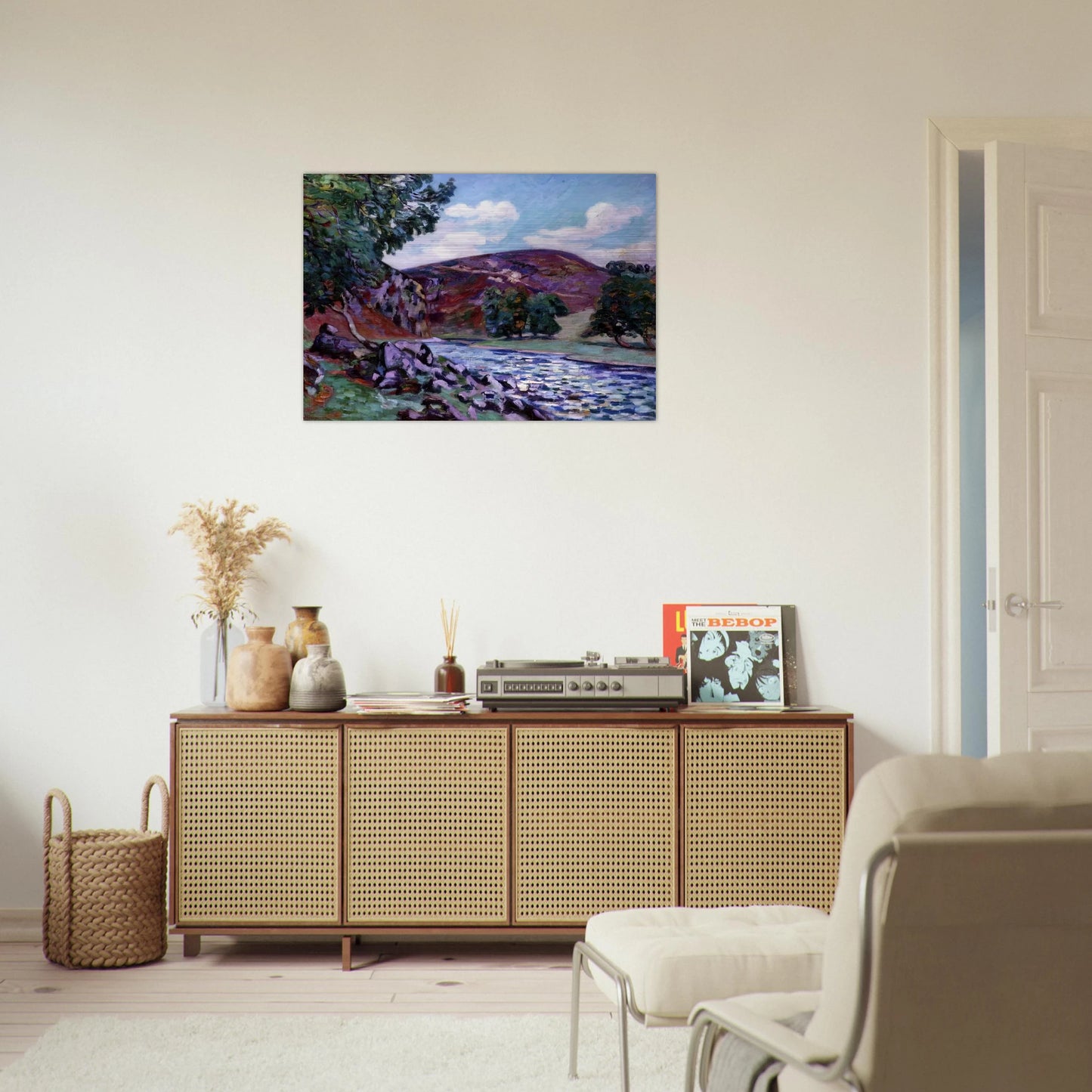 Paysage à Crozant - 1900 - Armand Guillaumin Brushed Aluminum Print - 70x100 cm / 28x40 inches | Armand Guillaumin Aluminum Print | Armand Guillaumin Prints