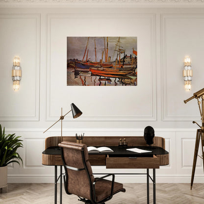 THE PORT OF LE HAVRE 1906 - Raoul Dufy Brushed Aluminum Print - 70x100 cm / 28x40 inches | Raoul Dufy Aluminum Print | Raoul Dufy Prints