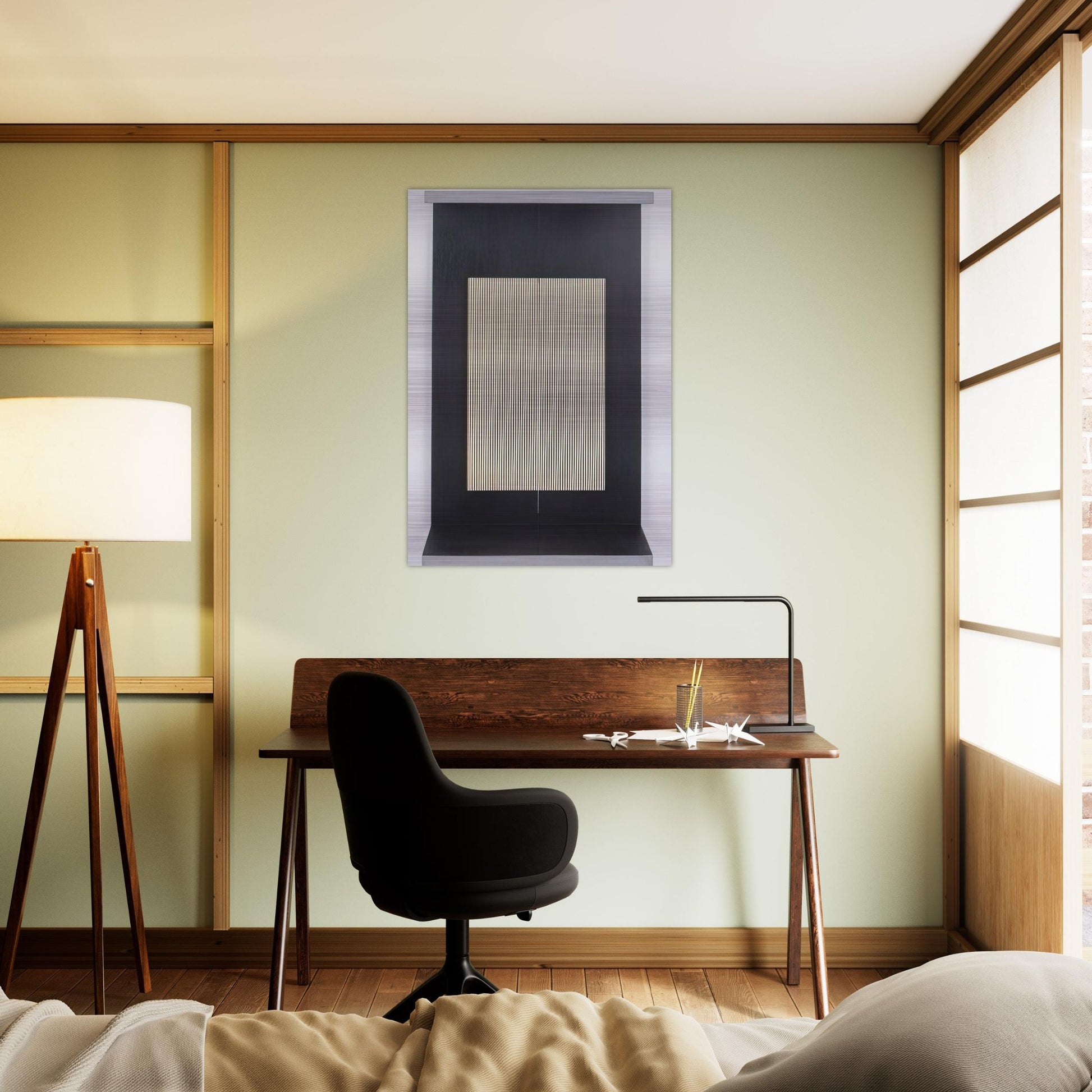 LIGHT TRAP 1965 - Jesus Rafael Soto Brushed Aluminum Print - 70x100 cm / 28x40 inches | Jesus Rafael Soto Aluminum Print | Jesus Rafael Soto Prints