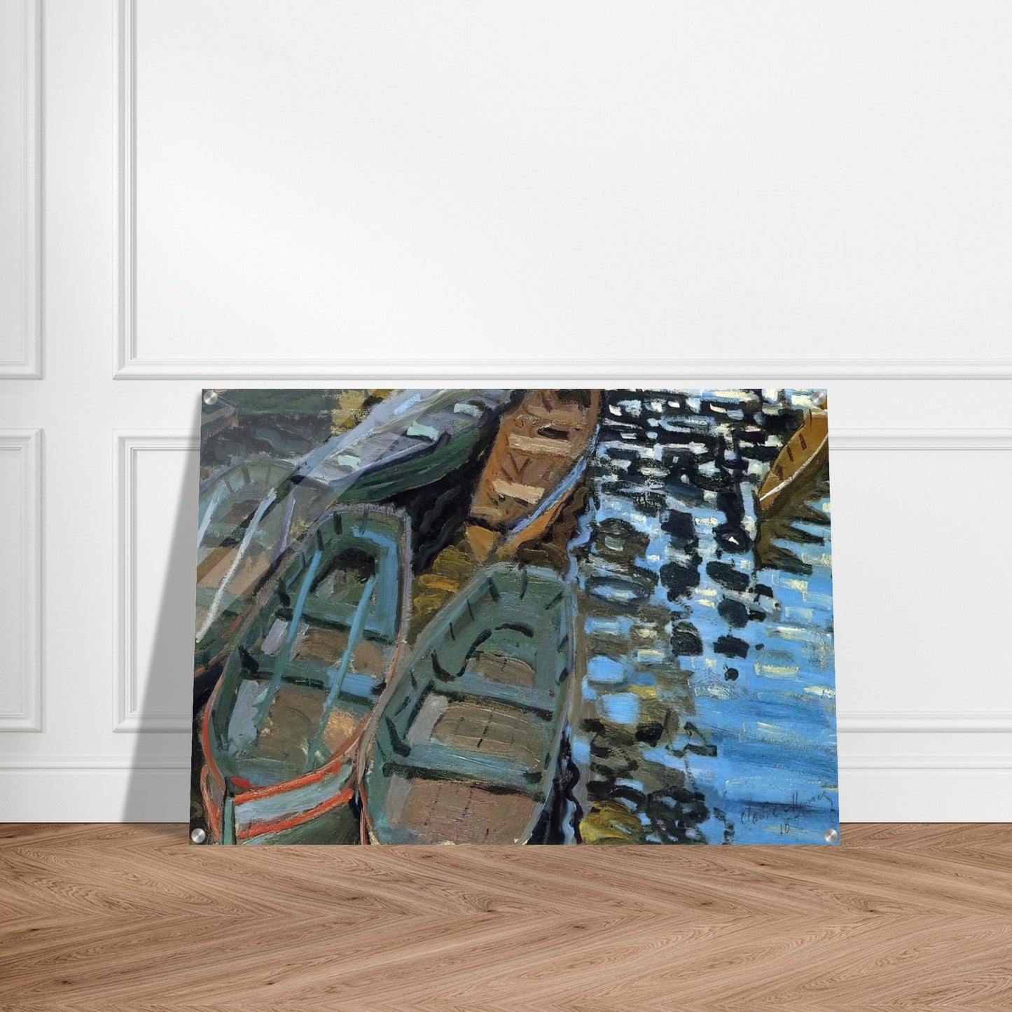 Bathers at La Grenouillere - claude monet Acrylic Print - 70x100 cm / 28x40″ inches