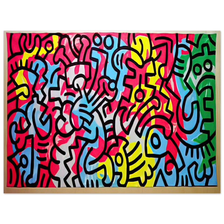 Keith Haring - UNTITLED 1987  75x100 cm / 30x40inches Fine Art Poster