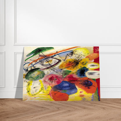 BLACK STROKES I 1913 - Wassily Kandinsky Brushed Aluminum Print - 70x100 cm / 28x40 inches | Wassily Kandinsky Aluminum Print | Wassily Kandinsky Prints