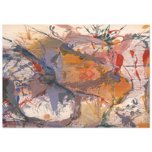 Before the Caves, 1958- - Helen Frankenthaler Brushed Aluminum Print - 70x100 cm / 28x40 inches | Helen Frankenthaler Aluminum Print | Helen Frankenthaler Prints