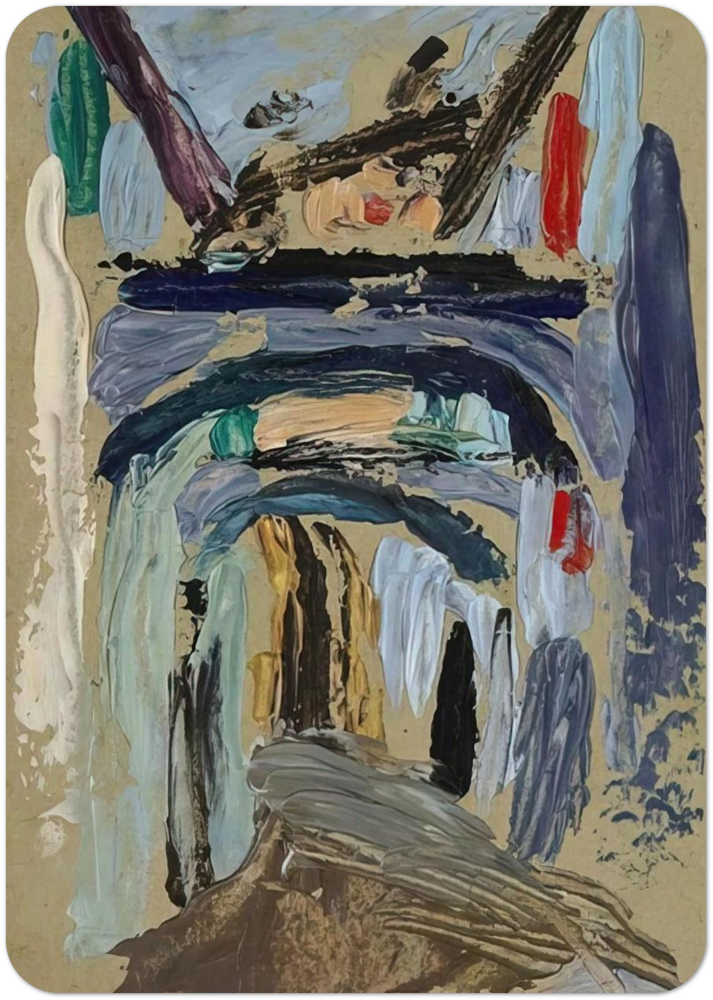 GASSE MIT TORBOGEN By Gabriele Munter Pack of 10 Post Cards | Gabriele Munter Post Cards | A6 (10.5 x 14.8 cm) - 4.1 x 5.8 inches