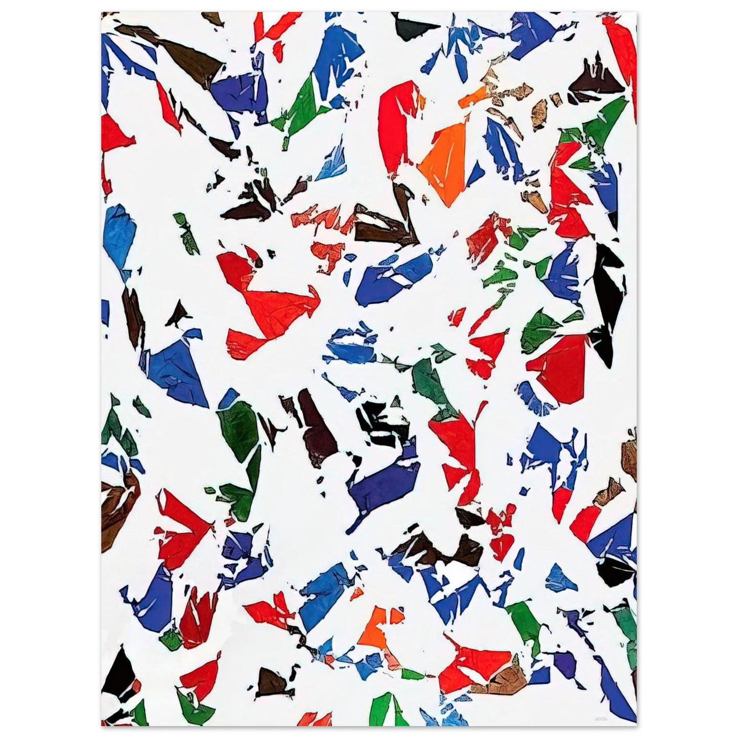 Simon Hantai - Blancs - 1973  75x100 cm / 30x40inches Fine Art Poster