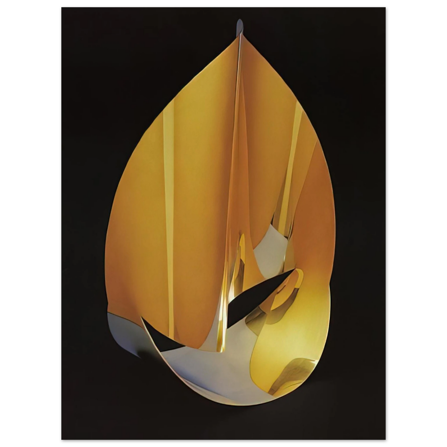 Max Bill - Area of a pentagon in space with plain circumference - 1977  75x100 cm / 30x40inches Fine Art Poster