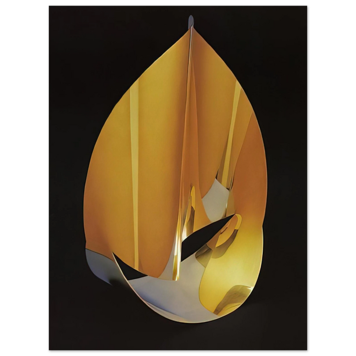 Max Bill - Area of a pentagon in space with plain circumference - 1977  75x100 cm / 30x40inches Fine Art Poster