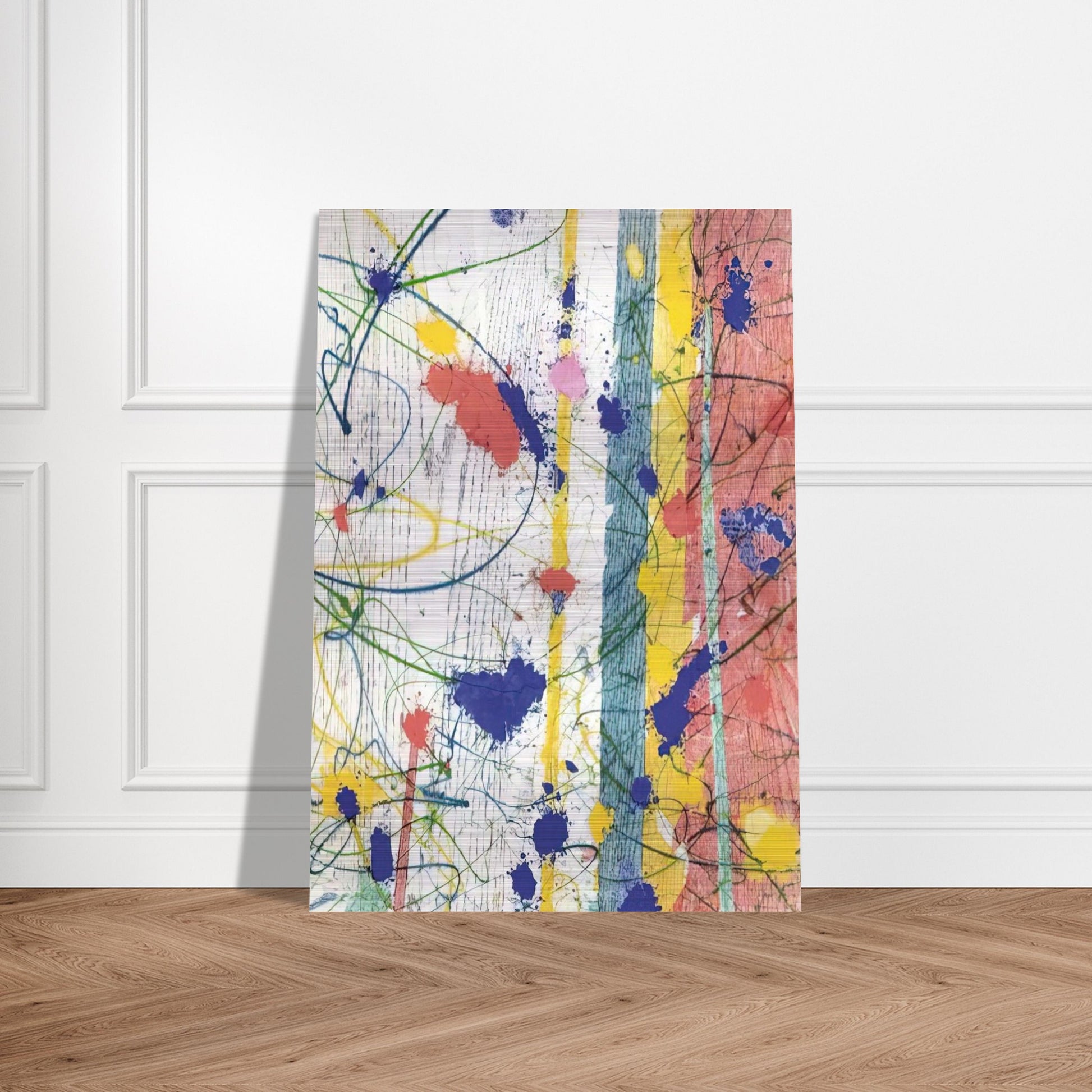 Untitled  EXP-SF-58-08-82  - Sam Francis Brushed Aluminum Print - 70x100 cm / 28x40 inches | Sam Francis Aluminum Print | Sam Francis Prints