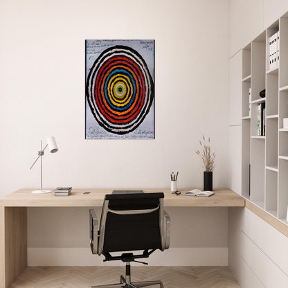 My Oneness, A Universe of Colours - 1957 - Alfred Jensen Brushed Aluminum Print - 70x100 cm / 28x40 inches | Alfred Jensen Aluminum Print | Alfred Jensen Prints