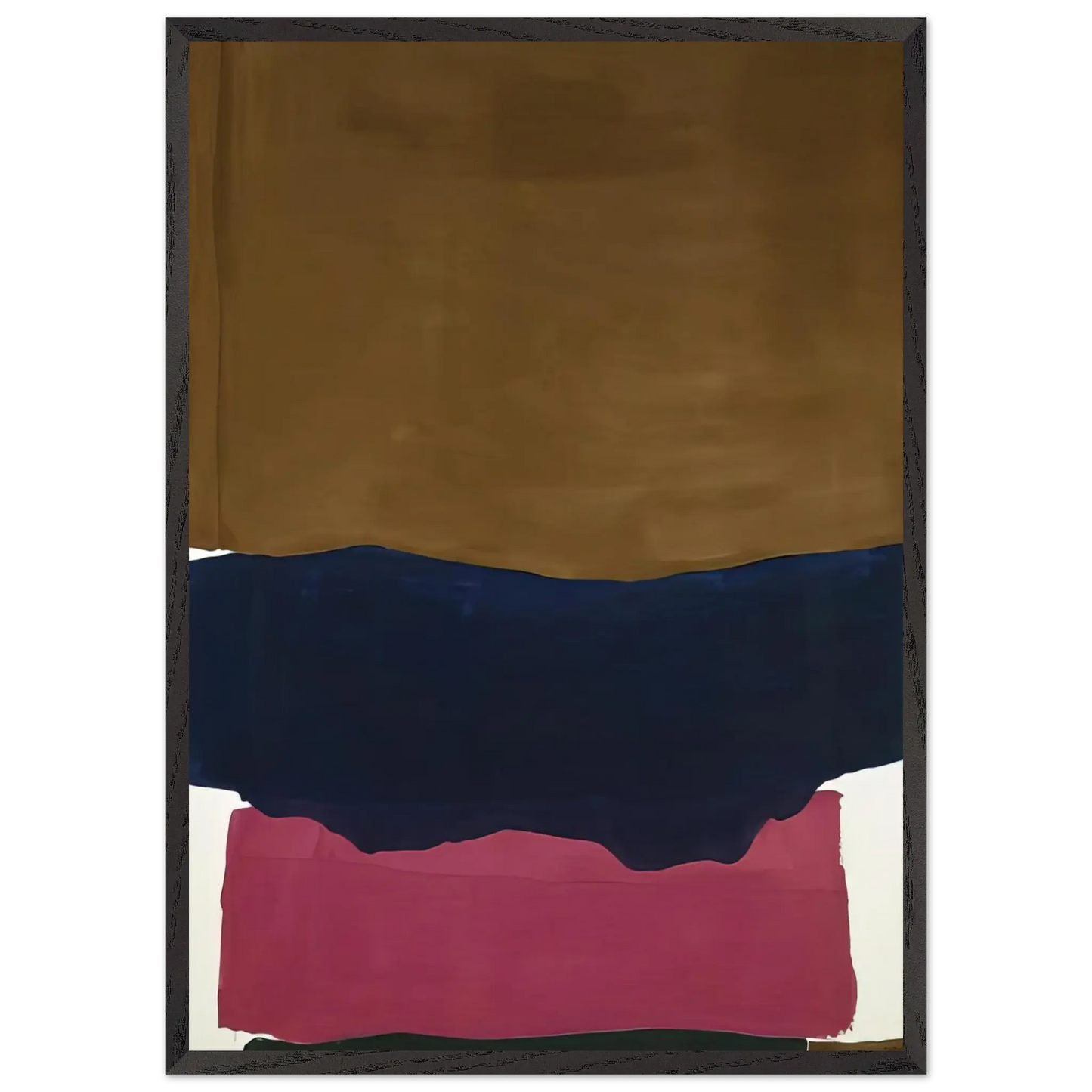 Helen Frankenthaler - Indian Summer - 1967 Wall art - 45x60 cm / 18x24 Inches - Premium Wooden Framed Poster With Fine Art Paper - Black frame