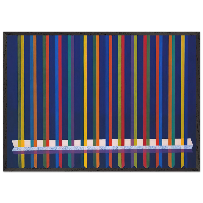 Very Sharp - Piero Dorazio 70x100 cm / 28x40 inches Framed Art Print – Black Wooden Frame