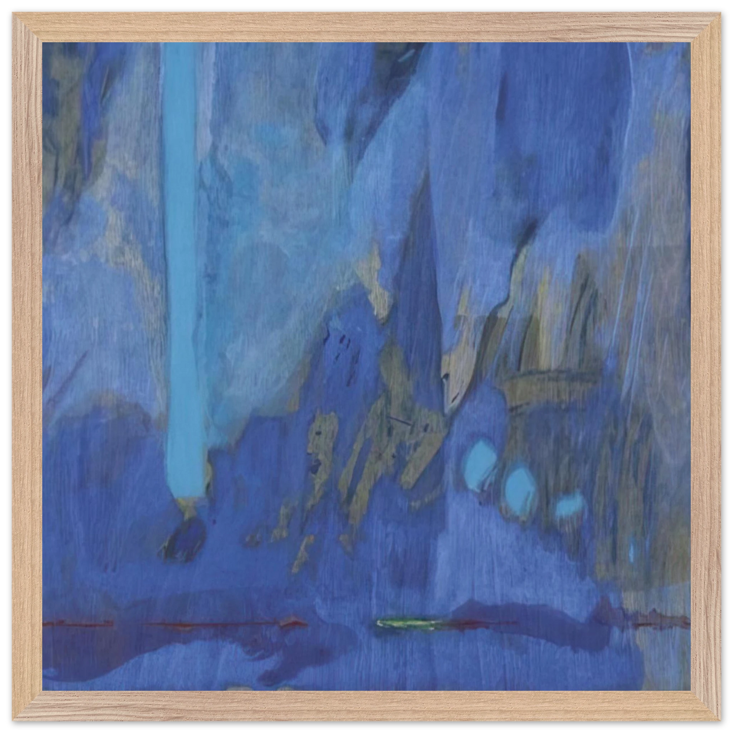 Helen Frankenthaler - Tales of Genji III - 1998 Wall art - A1 (59.4 x 84.1  cm) - Premium Wooden Framed Poster With Fine Art Paper-canvas - White frame