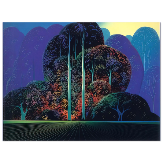 Eyvind Earle - Softening Shades of Twilight  75x100 cm / 30x40inches Fine Art Poster