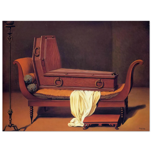 Rene Magritte - PERSPECTIVE MADAME RECAMIER BY DAVID 1949  75x100 cm / 30x40inches Fine Art Poster