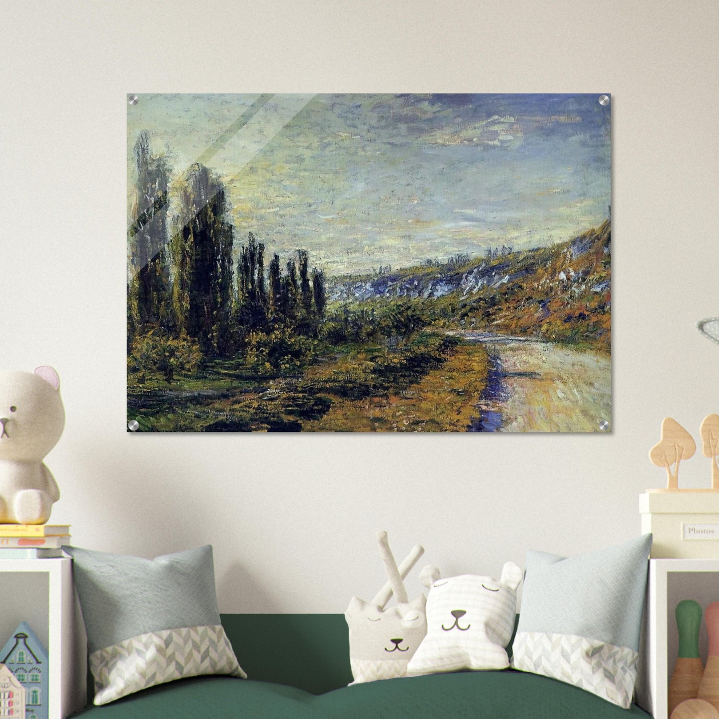 The Road from Vetheuil - claude monet Acrylic Print - 70x100 cm / 28x40″ inches