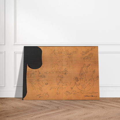 UNTITLED 4 - Jackson Pollock Brushed Aluminum Print - 70x100 cm / 28x40 inches | Jackson Pollock Aluminum Print | Jackson Pollock Prints