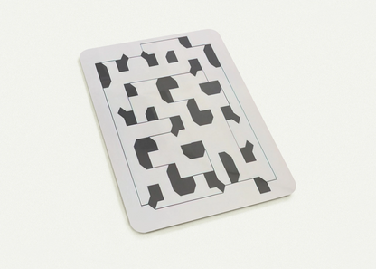 Curva di Peano - 1975 By Bruno Munari Pack of 10 Post Cards | Bruno Munari Post Cards | A6 (10.5 x 14.8 cm) - 4.1 x 5.8 inches