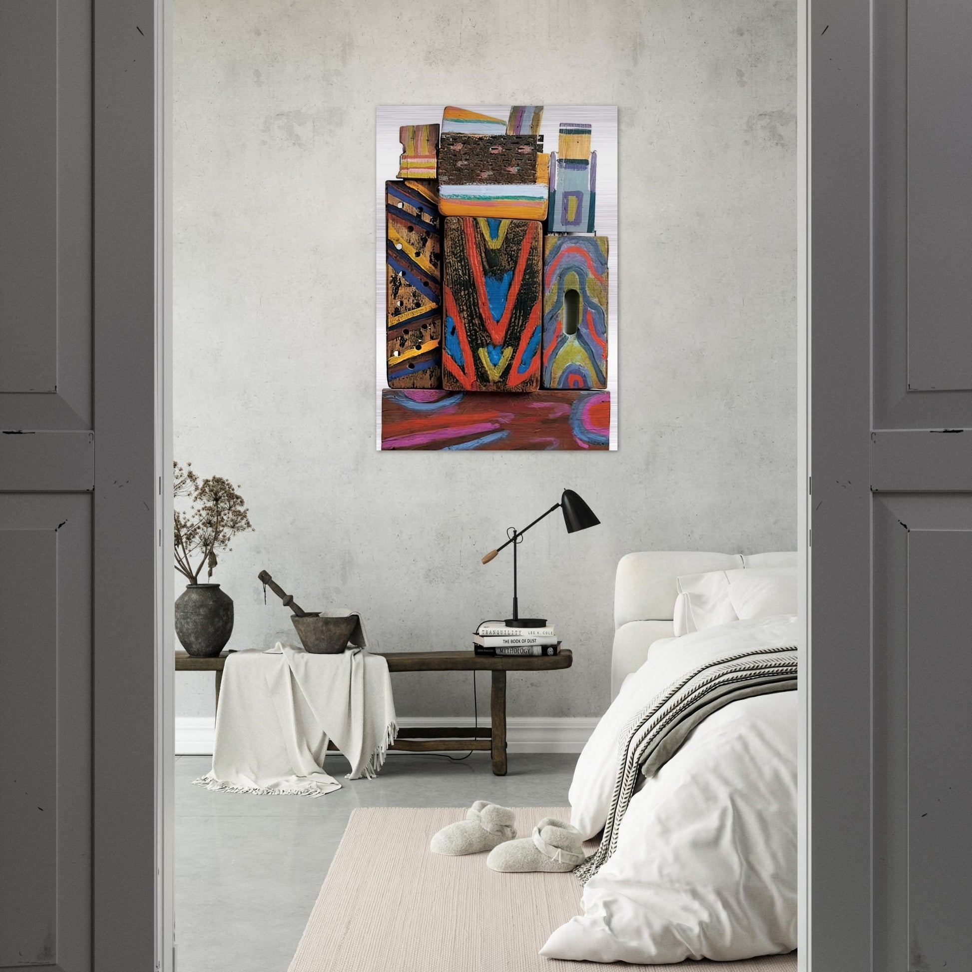 Totem Materia-R - 1980 - Betty Parsons Brushed Aluminum Print - 70x100 cm / 28x40 inches | Betty Parsons Aluminum Print | Betty Parsons Prints