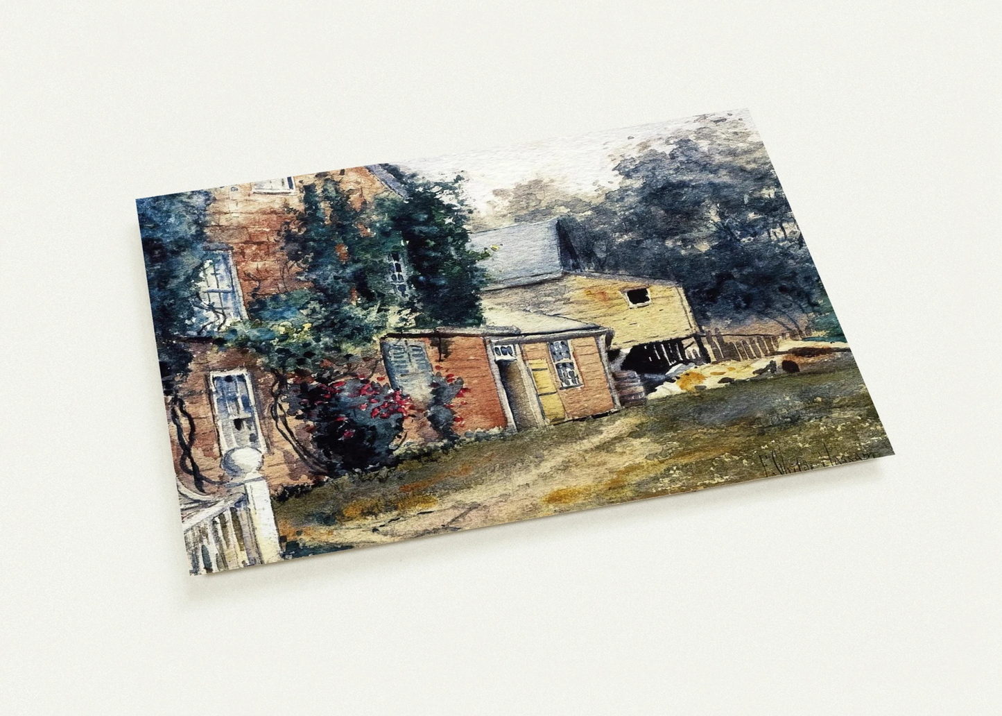 Old House, Nantucket By Childe Hassam Pack of 10 Post Cards | Childe Hassam Post Cards | A6 (10.5 x 14.8 cm) - 4.1 x 5.8 inches