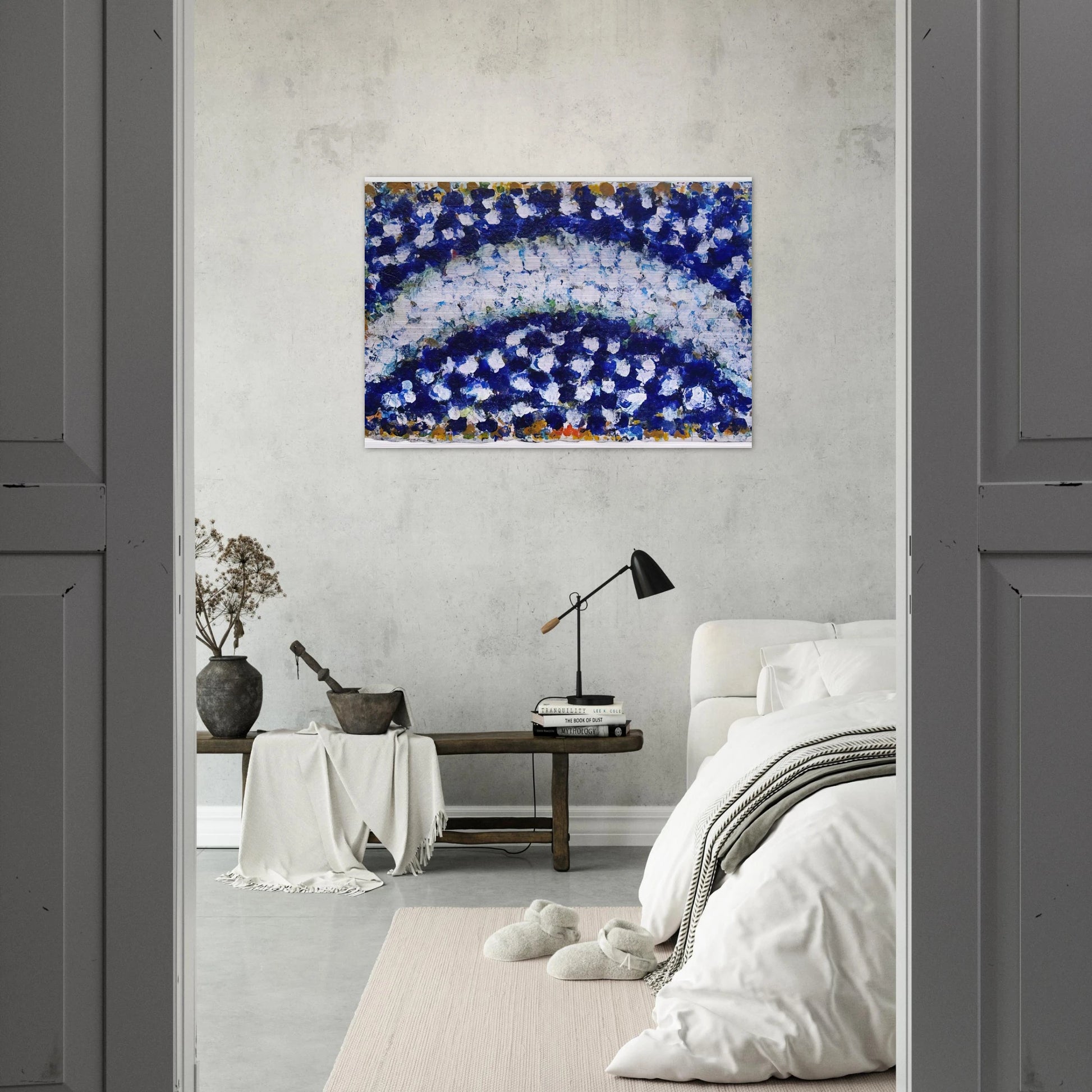 Intensive Crescent - 1985 - Richard Pousette-Dart Brushed Aluminum Print - 70x100 cm / 28x40 inches | Richard Pousette-Dart Aluminum Print | Richard Pousette-Dart Prints