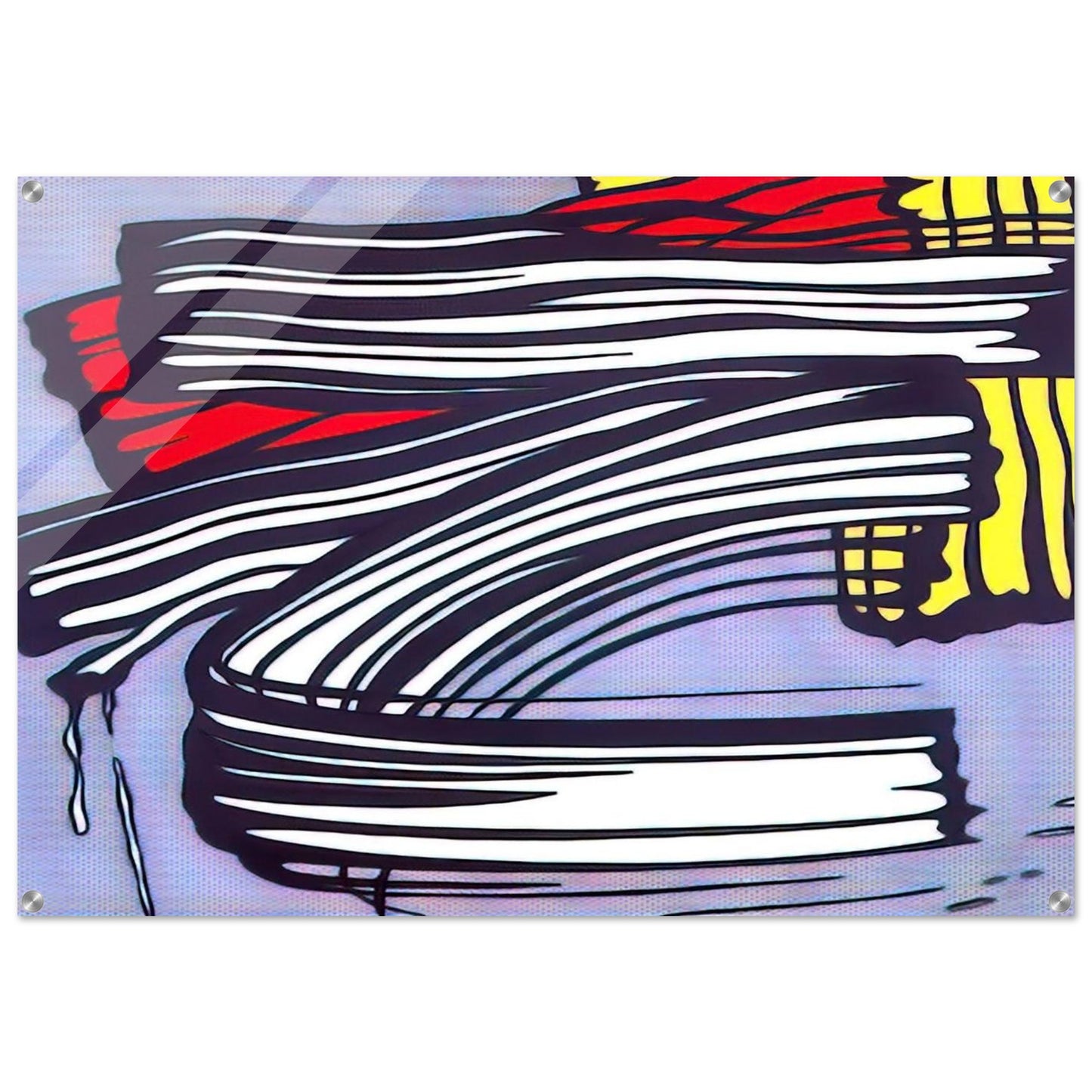 LITTLE BIG PAINTING 1965 - Roy Lichtenstein Acrylic Print - 70x100 cm / 28x40″ inches
