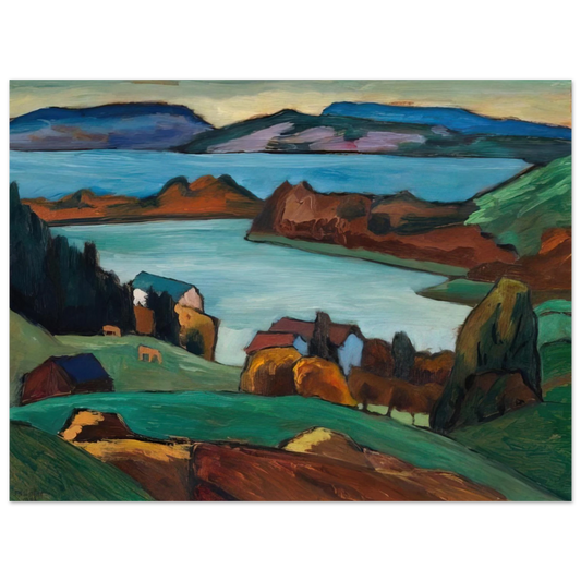 Gabriele Munter - STAFFELSEE 1934  75x100 cm / 30x40inches Fine Art Poster