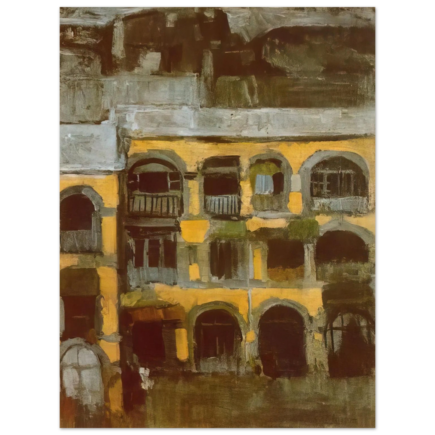 Pablo Picasso - A blue house  75x100 cm / 30x40inches Fine Art Poster