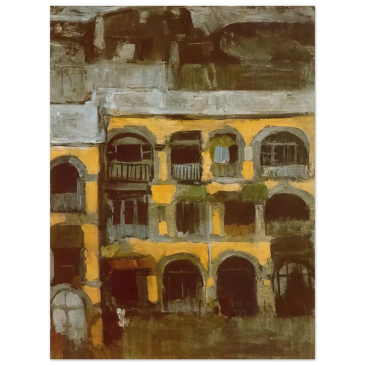 Pablo Picasso - A blue house  75x100 cm / 30x40inches Fine Art Poster