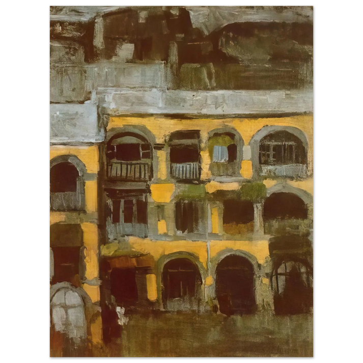Pablo Picasso - A blue house  75x100 cm / 30x40inches Fine Art Poster