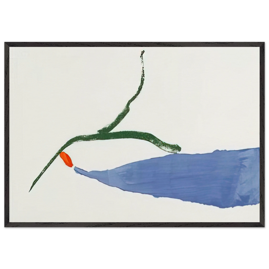 A Little Zen - 1970 - Helen Frankenthaler 70x100 cm / 28x40 inches Framed Art Print – Black Wooden Frame
