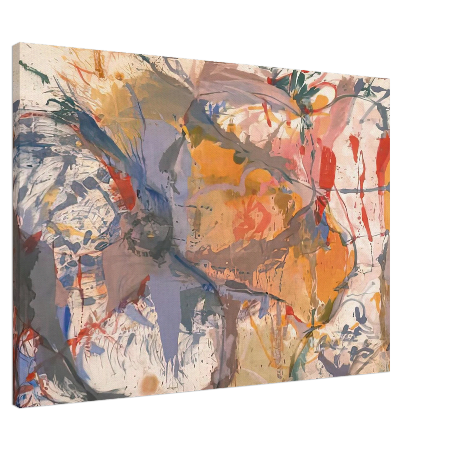 Helen Frankenthaler - Before the Caves, 1958- Wall Art - 30x40 cm / 12x16 inches - Premium Wooden Framed Poster With Fine Art Paper-canvas - White frame