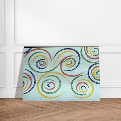 Cercles du Matin - 1992 - Piero Dorazio Brushed Aluminum Print - 70x100 cm / 28x40 inches | Piero Dorazio Aluminum Print | Piero Dorazio Prints
