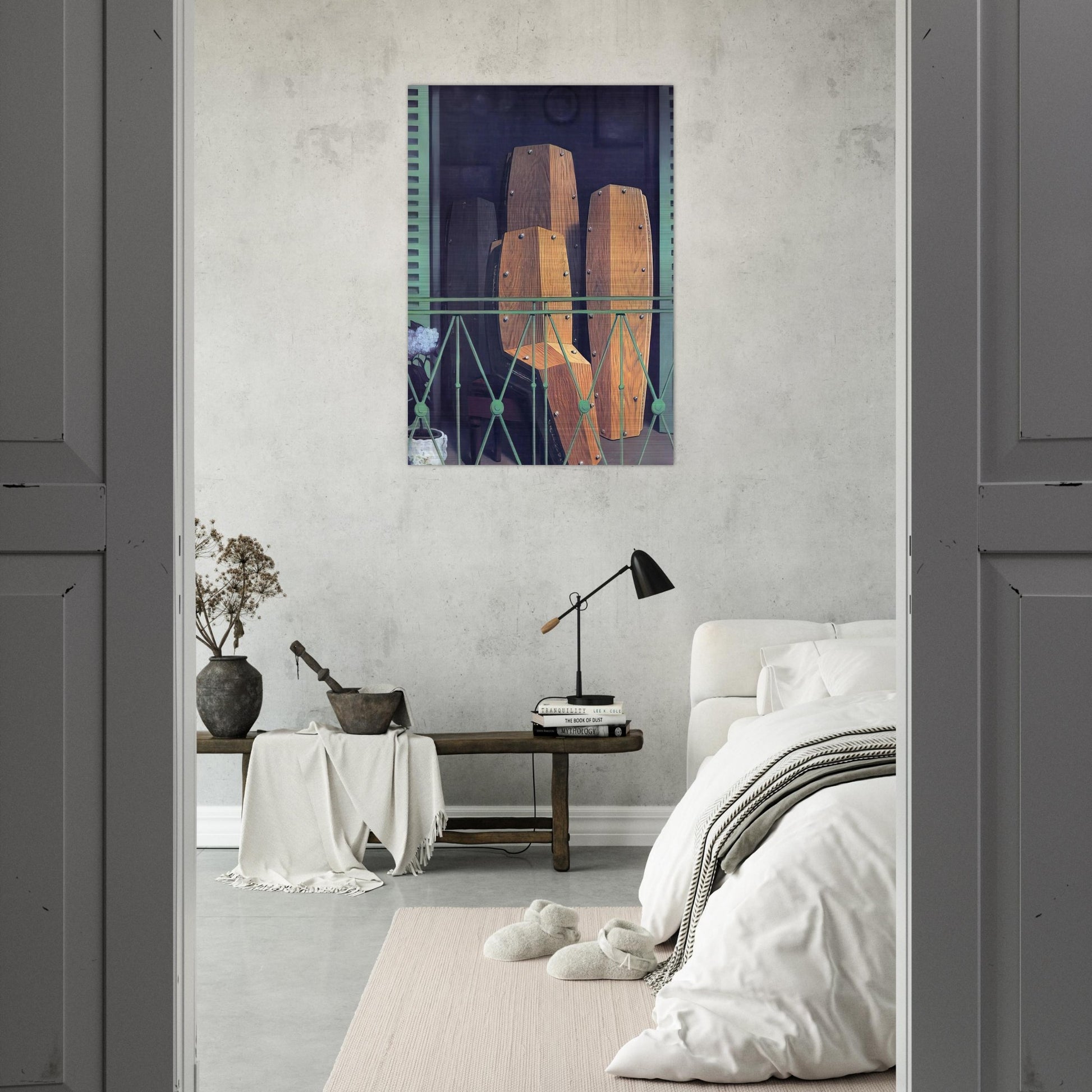MANET S BALCONY 1950 - Rene Magritte Brushed Aluminum Print - 70x100 cm / 28x40 inches | Rene Magritte Aluminum Print | Rene Magritte Prints