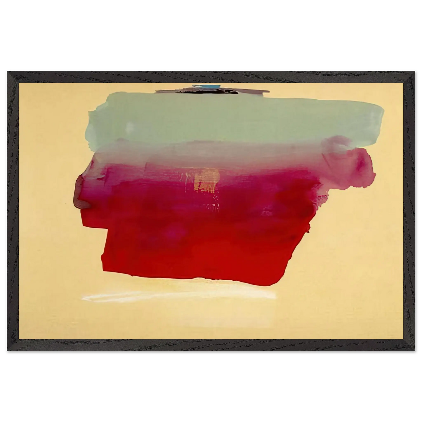 Helen Frankenthaler - Robinson s Wrap - 1974 Wall art - A1 (59.4 x 84.1  cm) - Premium Wooden Framed Poster With Fine Art Paper - White frame
