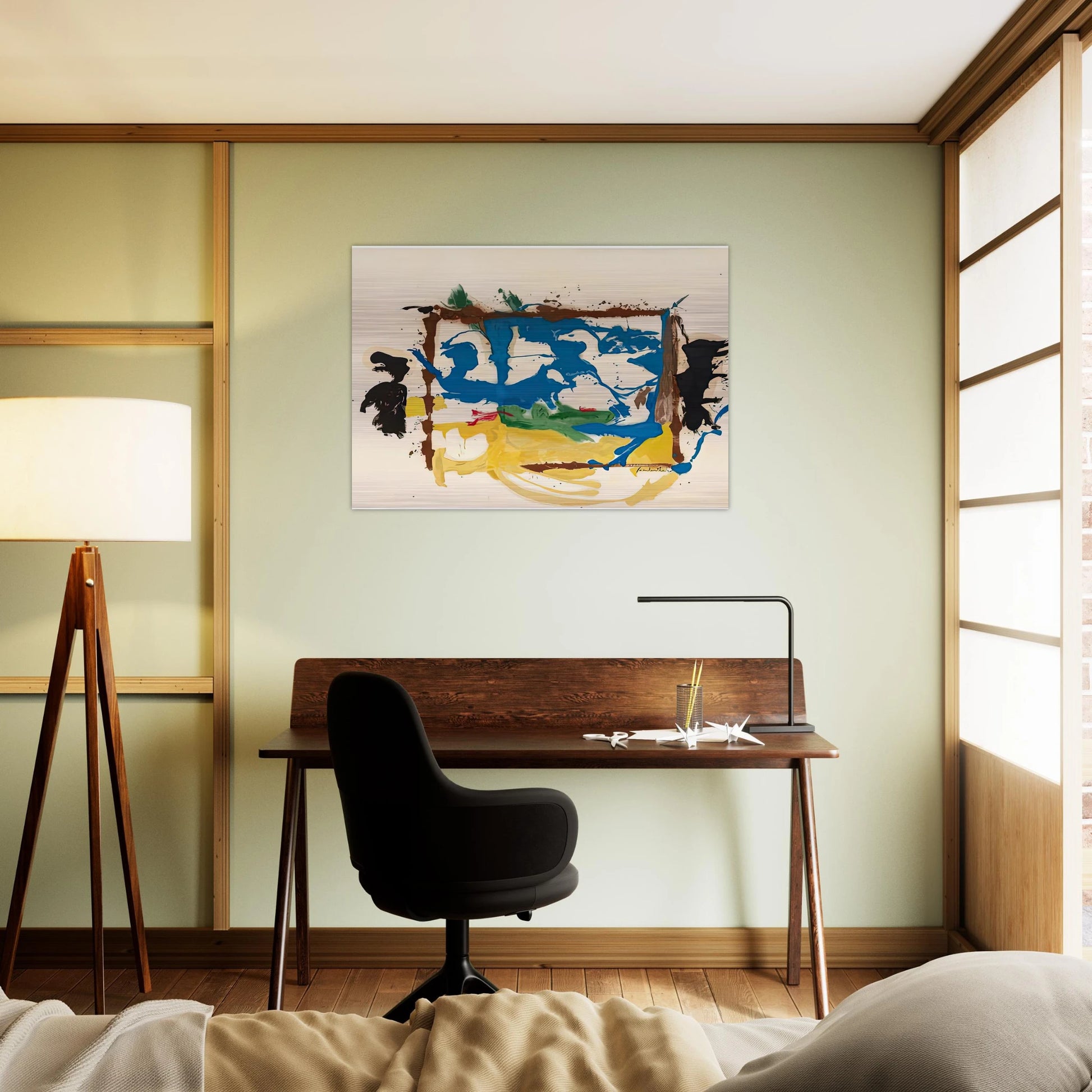 Swan Lake I, 1961- - Helen Frankenthaler Brushed Aluminum Print - 70x100 cm / 28x40 inches | Helen Frankenthaler Aluminum Print | Helen Frankenthaler Prints