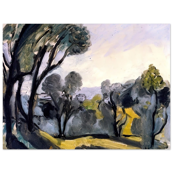 Henri Matisse - LANDSCAPE WITH OLIVE TREES 1918  75x100 cm / 30x40inches Fine Art Poster