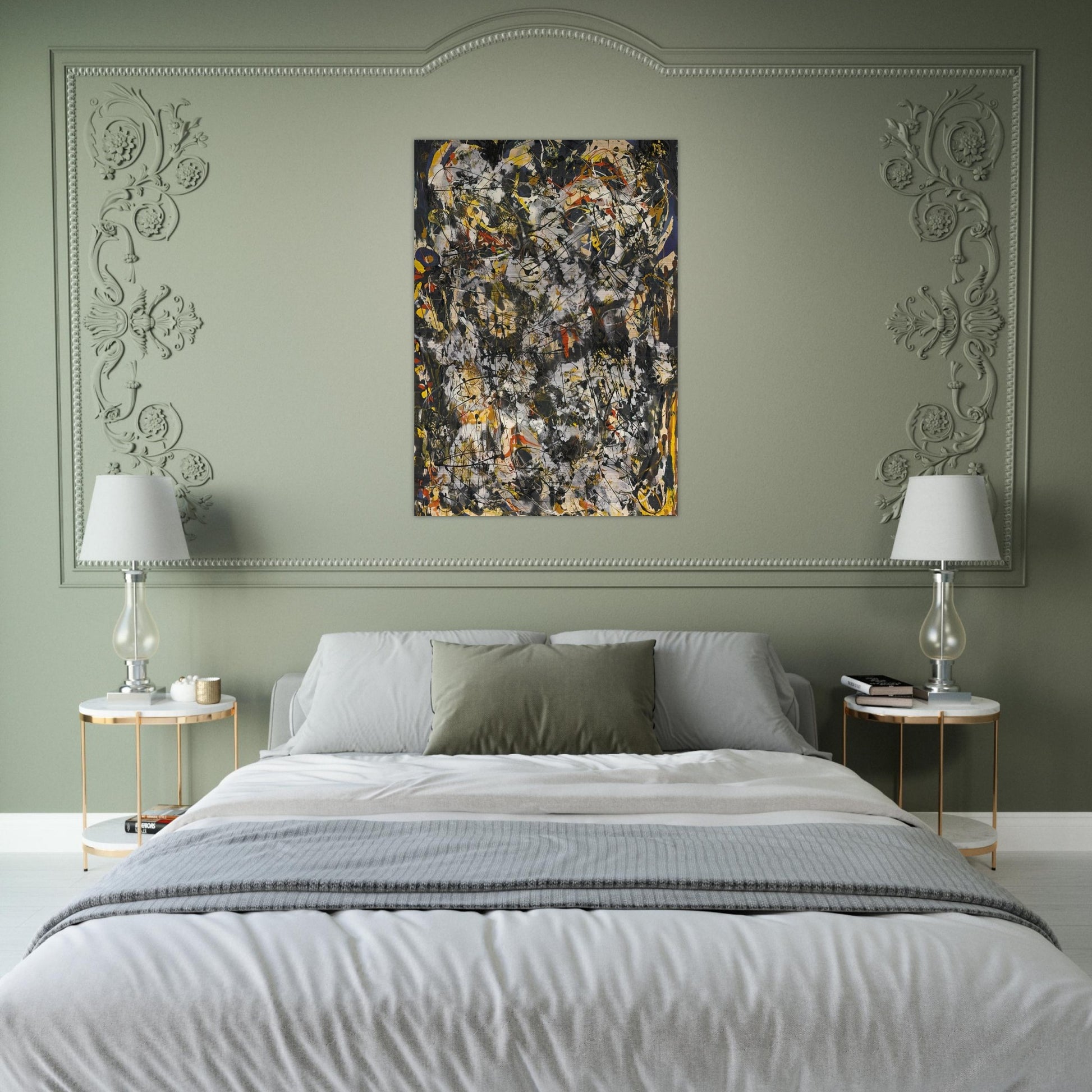 NUMBER 4 1951 - Jackson Pollock Brushed Aluminum Print - 70x100 cm / 28x40 inches | Jackson Pollock Aluminum Print | Jackson Pollock Prints