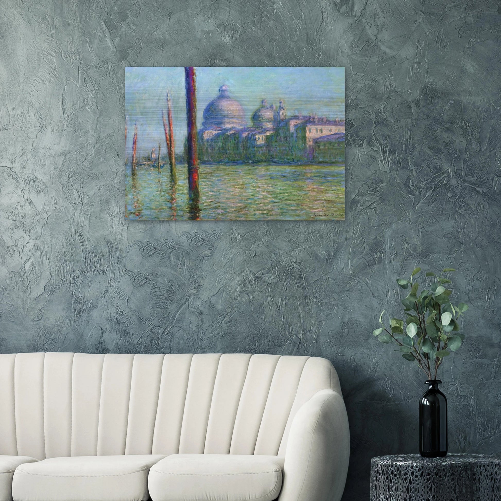 The Grand Canal 03 - claude monet Brushed Aluminum Print - 70x100 cm / 28x40 inches | claude monet Aluminum Print | claude monet Prints