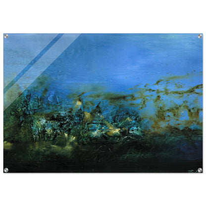14 10 2002 2002 - Zao Wou-Ki Acrylic Print - 70x100 cm / 28x40″ inches