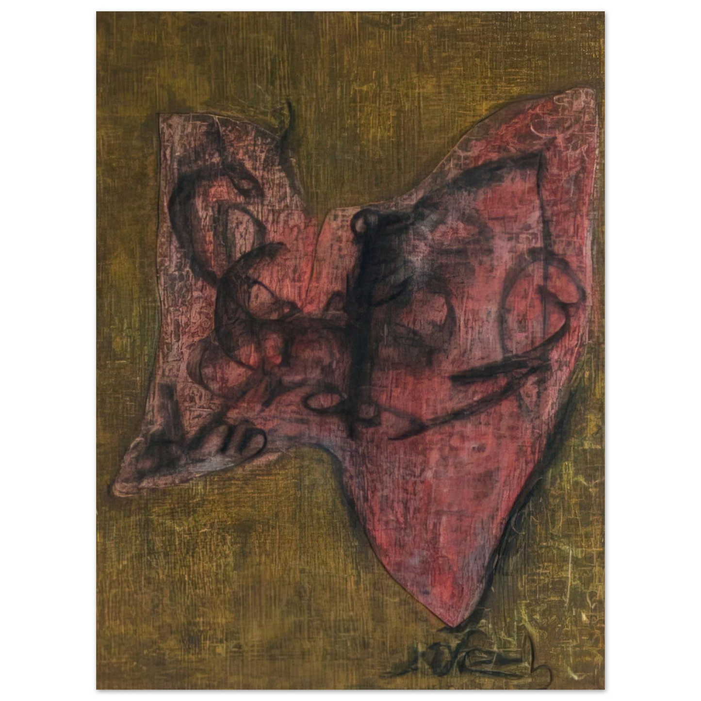 Lucio Fontana - Concept Spatiale - 1958  75x100 cm / 30x40inches Fine Art Poster