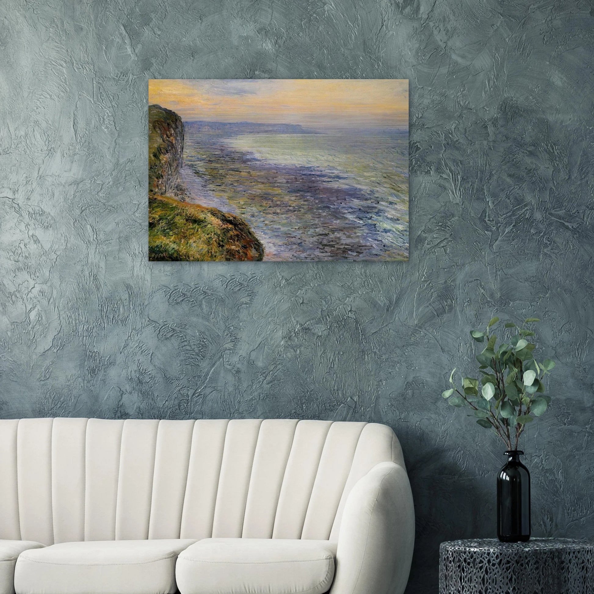 Seascape near Fecamp - claude monet Brushed Aluminum Print - 70x100 cm / 28x40 inches | claude monet Aluminum Print | claude monet Prints