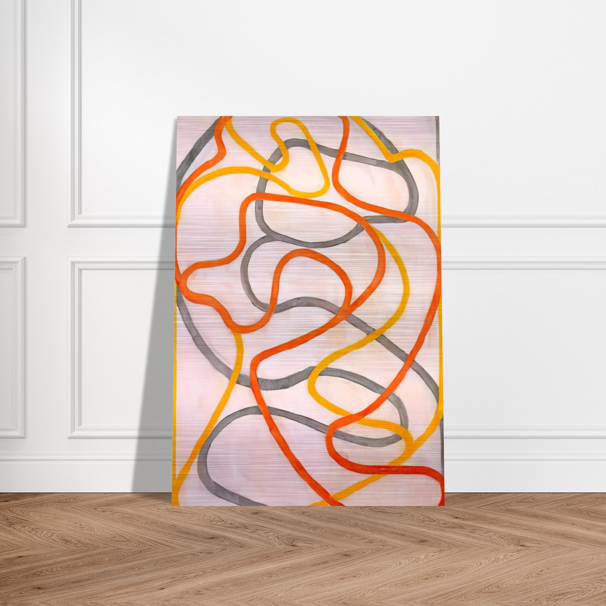 Attendant 5 - 1999 - Brice Marden Brushed Aluminum Print - 70x100 cm / 28x40 inches | Brice Marden Aluminum Print | Brice Marden Prints
