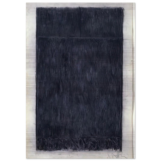 TENNYSON 1959 - Jasper Johns Brushed Aluminum Print - 70x100 cm / 28x40 inches | Jasper Johns Aluminum Print | Jasper Johns Prints