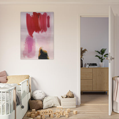 Delirious Pink - Hans Hofmann Brushed Aluminum Print - 70x100 cm / 28x40 inches | Hans Hofmann Aluminum Print | Hans Hofmann Prints