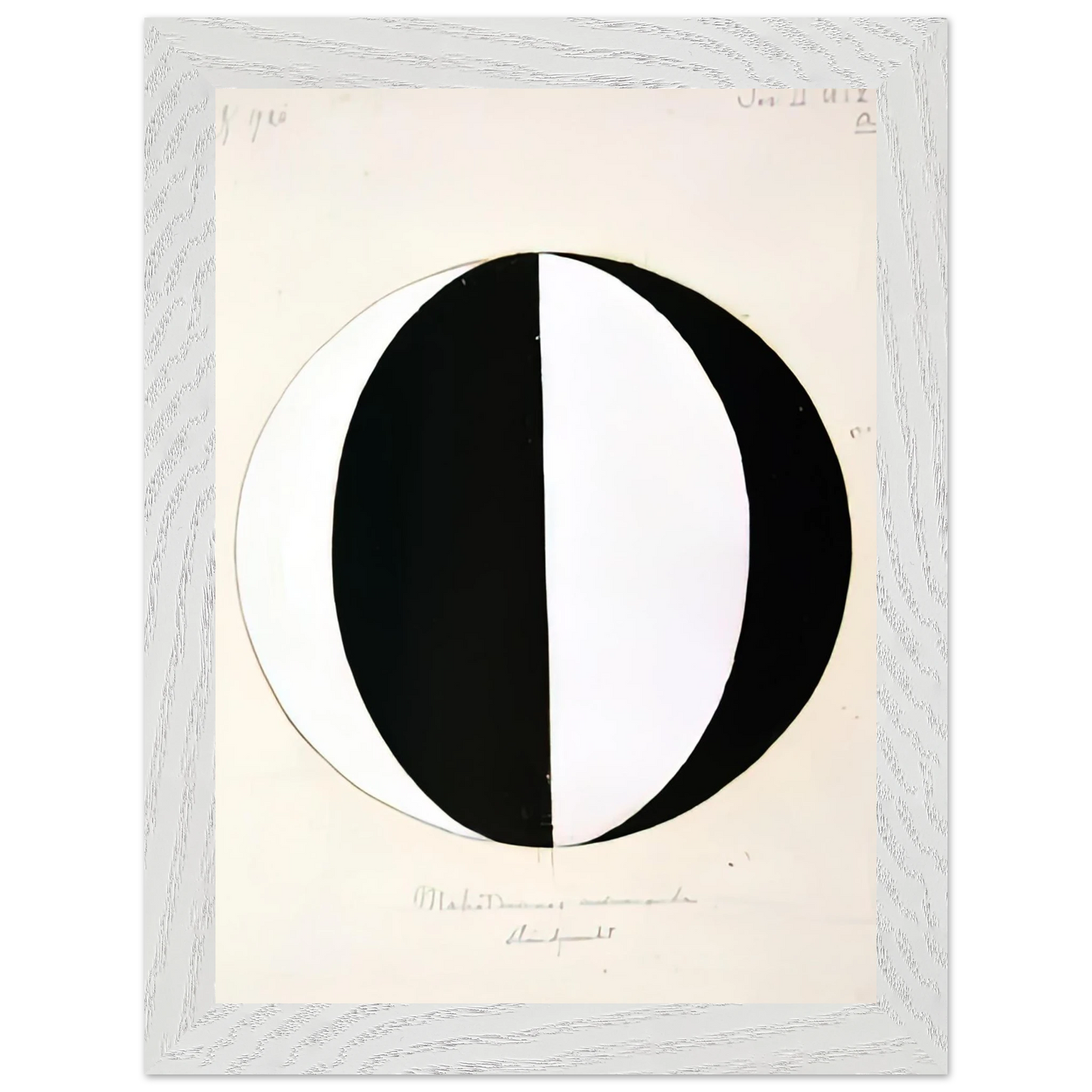 Hilma af Klint - THE MAHATMAS PRESENT STANDING POINT SERIES II NO 2A 1920 Wall art - 50x70 cm / 20x28 inches - Fine Art Poster-canvas - -