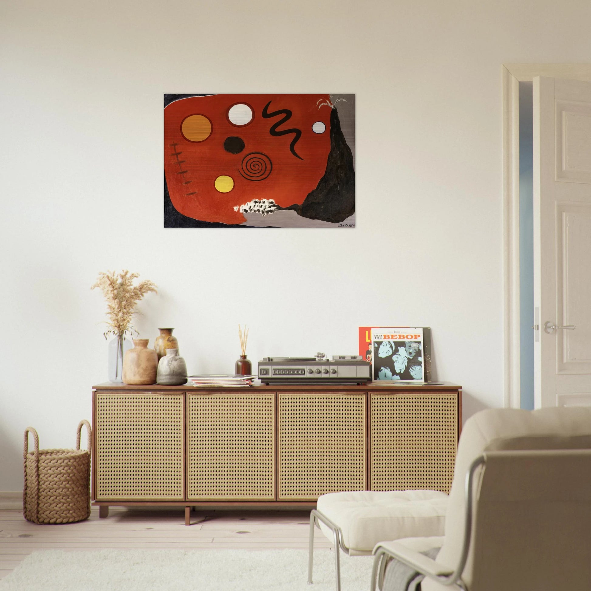 THE FUSE 1947 - Alexander Calder Brushed Aluminum Print - 70x100 cm / 28x40 inches | Alexander Calder Aluminum Print | Alexander Calder Prints