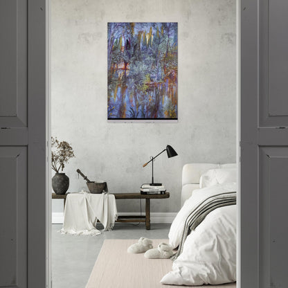 THE LAKE AT VILABERTRAN - Salvador Dali Brushed Aluminum Print - 70x100 cm / 28x40 inches | Salvador Dali Aluminum Print | Salvador Dali Prints