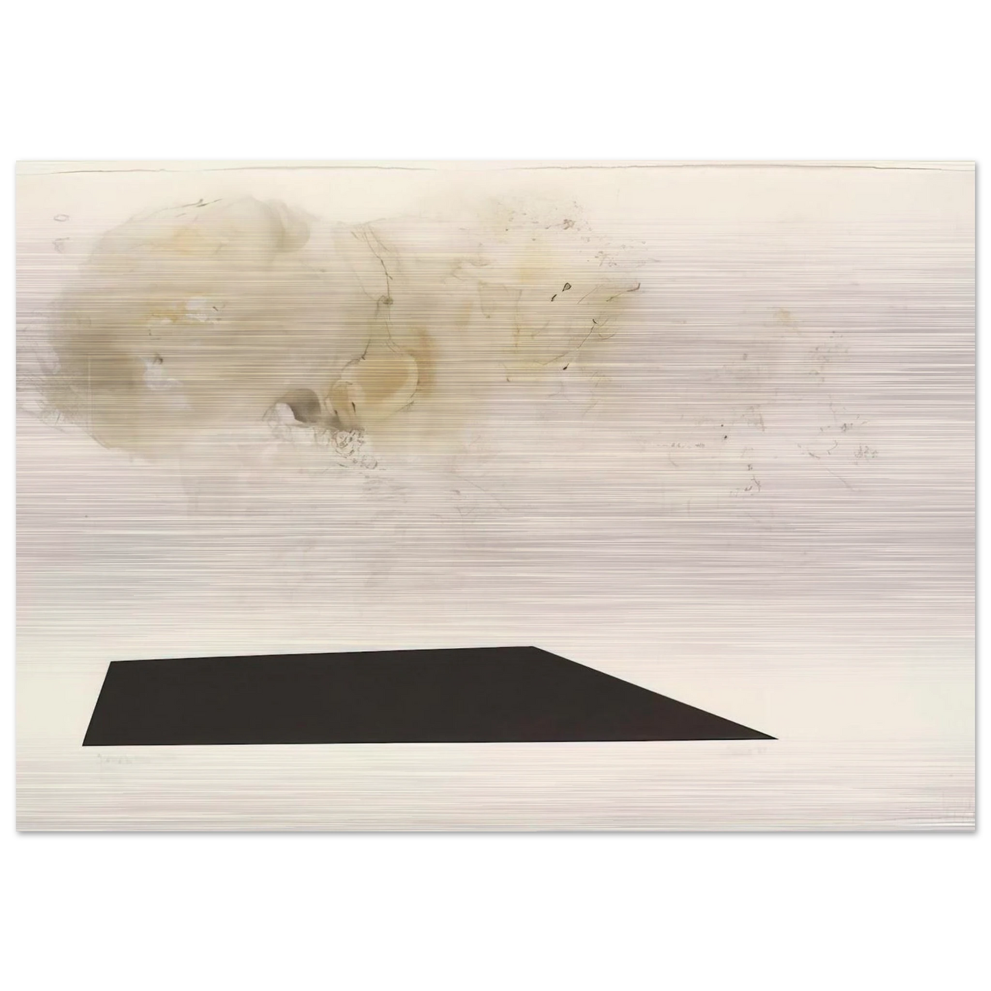 Dramatic Fire - 1989 - John Cage Brushed Aluminum Print - 70x100 cm / 28x40 inches | John Cage Aluminum Print | John Cage Prints