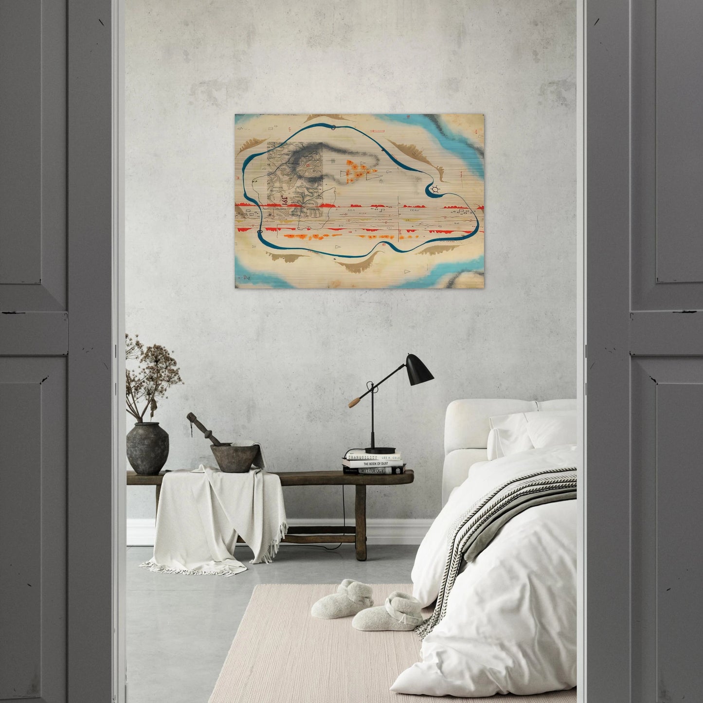 Cosmic Map - 1930 - Bruno Munari Brushed Aluminum Print - 70x100 cm / 28x40 inches | Bruno Munari Aluminum Print | Bruno Munari Prints